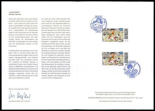Cartolina ministro germania - ministro,